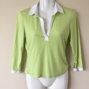 4 for $12 - Kenneth Cole green & white top